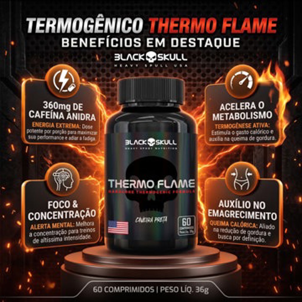 THERMO FLAME BLACK SKULL 60CAPS