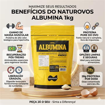 ALBUMINA NATUROVOS CHOCOLATE 1KG