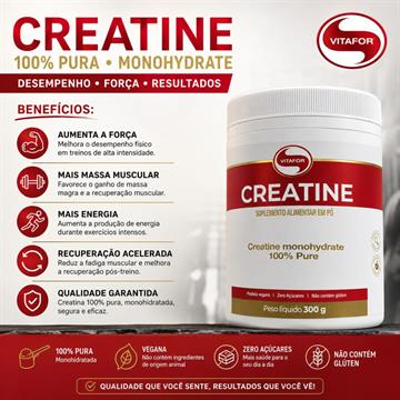 CREATINA VITAFOR PURA 300G