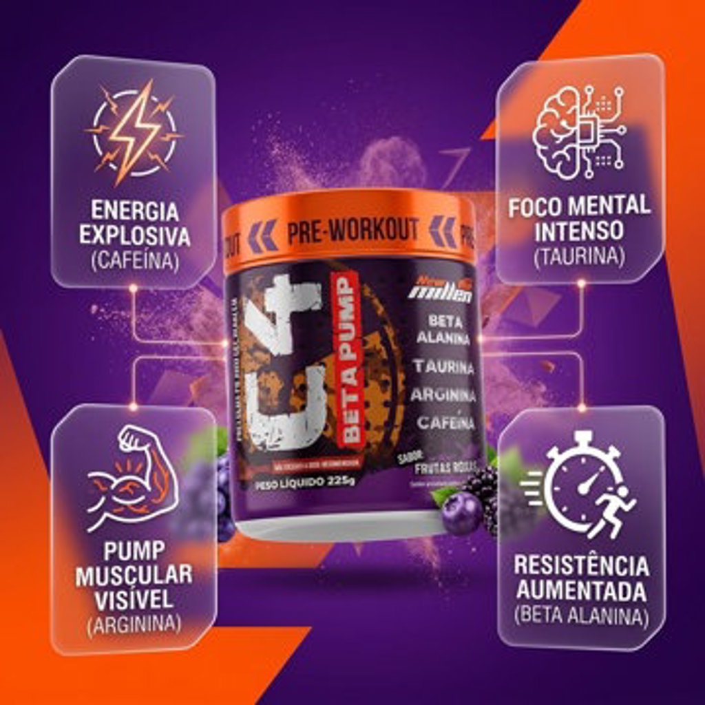C4 BETA PUMP  NEW MILLEN FRUTAS ROXAS 225G