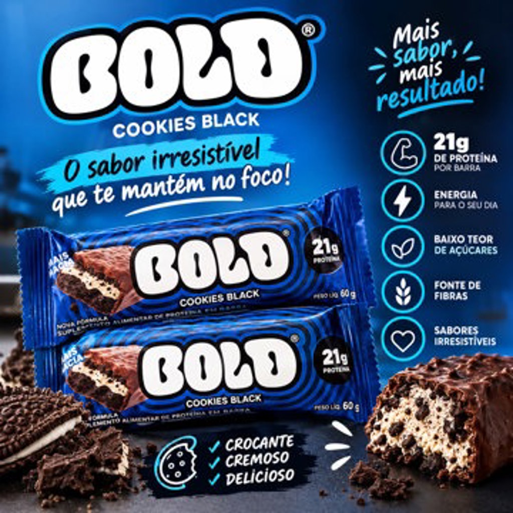 BOLD BAR 60G COOKIES BLACK