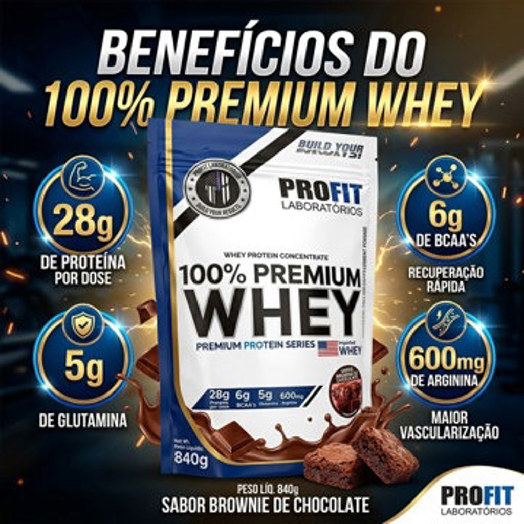 100% PREMIUM WHEY PROFIT BROWNIE