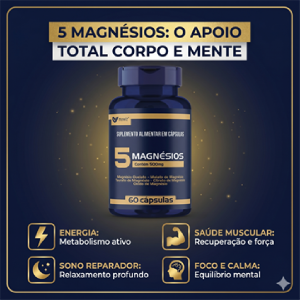 5 MAGNÉSIO MUWIS 120 CAPS