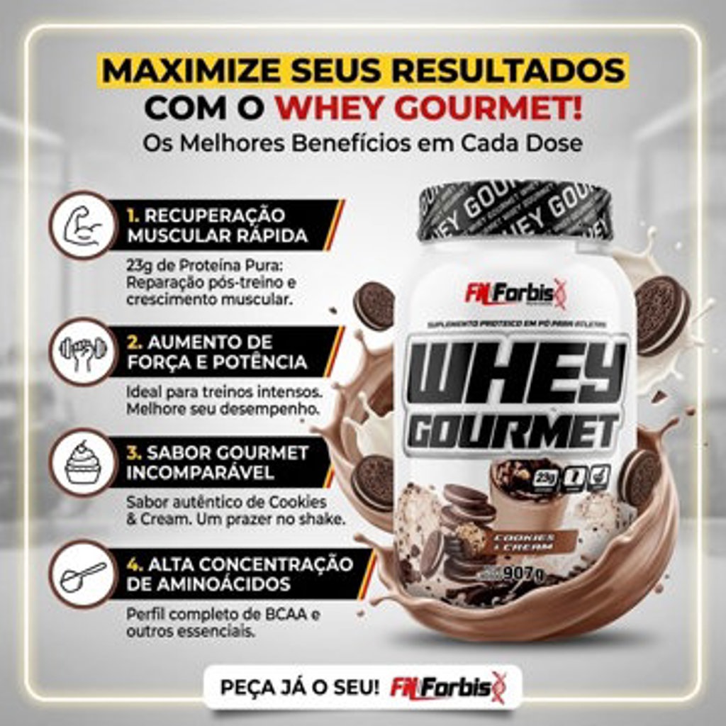 WHEY GOURMET FN FORBIS COOKIES & CREAM POTE 907G