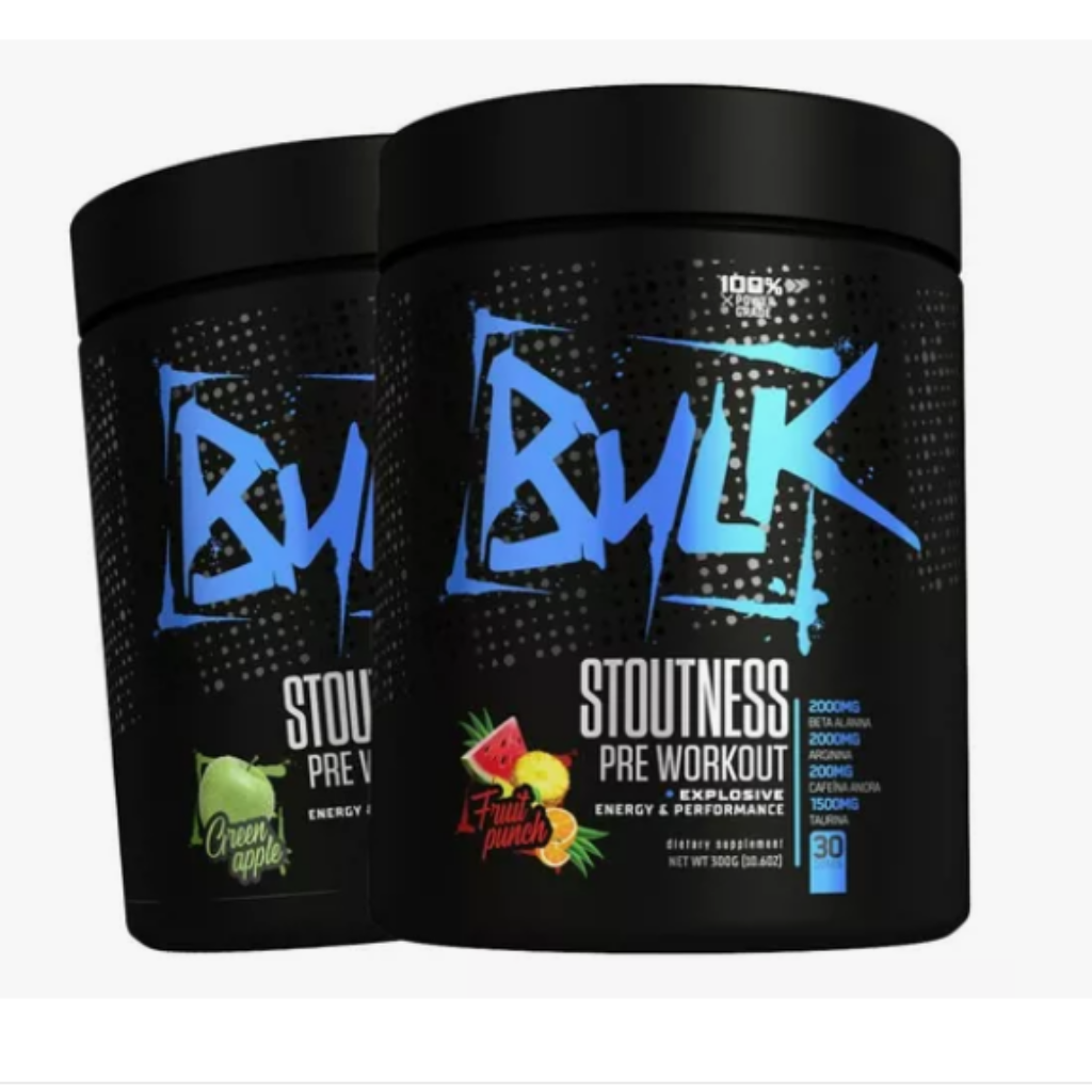 PRE WORKOUT BULK STOUTNESS MAÇA VERDE 300G
