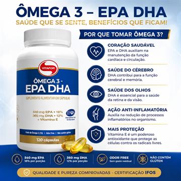 OMEGA 3 VITAFOR EPA DHA 120 CAPSULAS