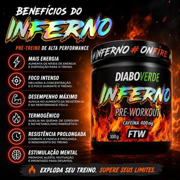 INFERNO DIABO VERDE TANGERINA FIRE 300 GRAMAS