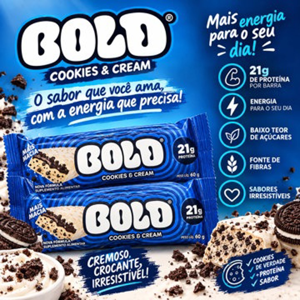 BOLD BAR 60G COOKIES E CREAM