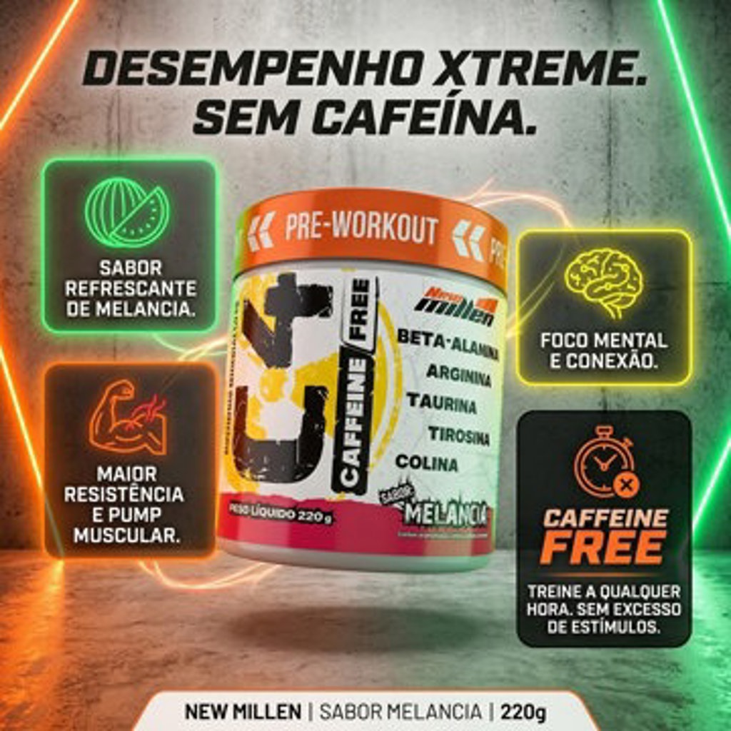 C4 NEW MILLEN CAFEINE FREE MELANCIA 220G