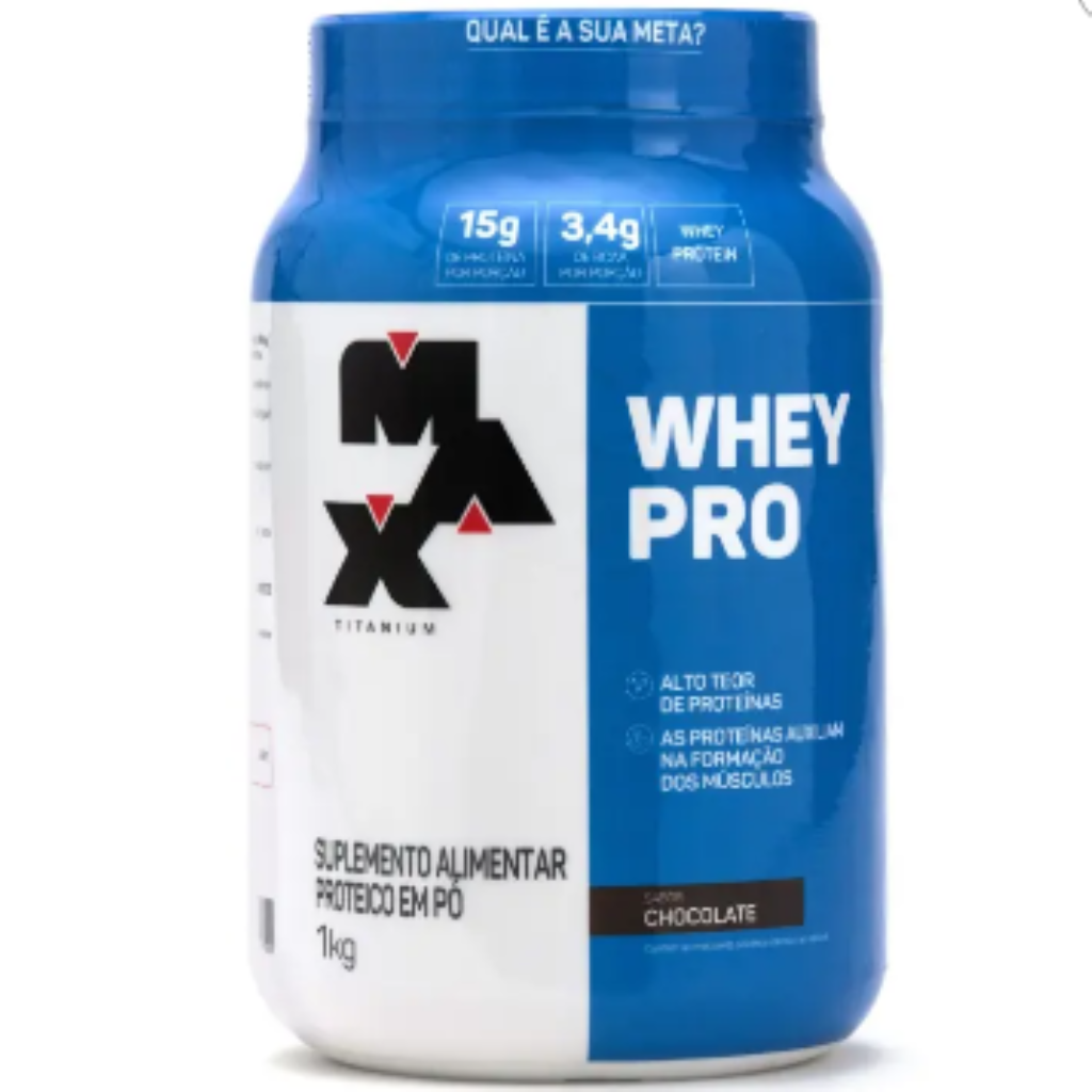 WHEY PRO MAX TITANIUM CHOCOLATE 1KG