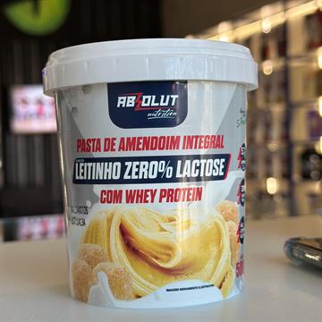 PASTA DE AMENDOIM LEITINHO ZERO LACTOSE ABSOLUT 500G