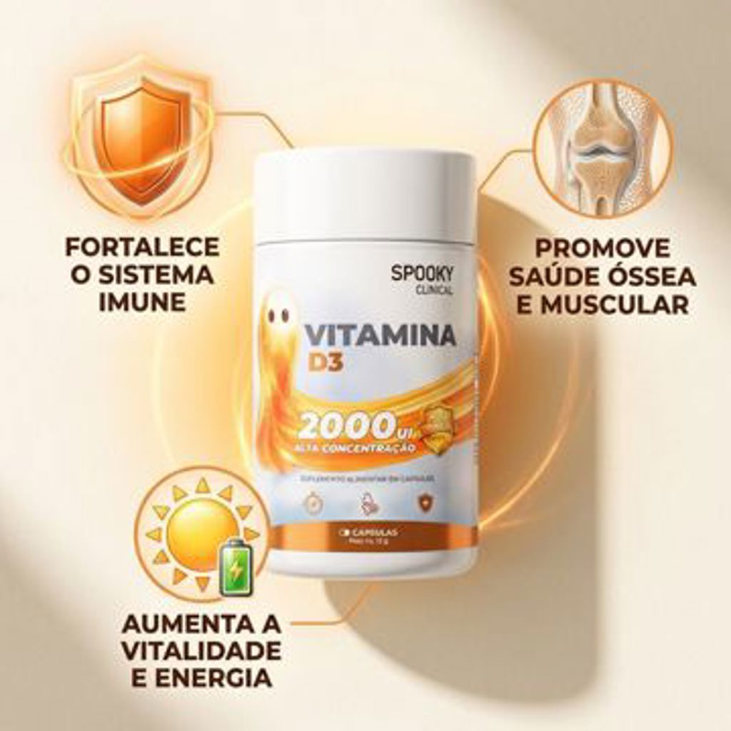 VIT D3 2000UI SPOOKY 60 CAPSULAS