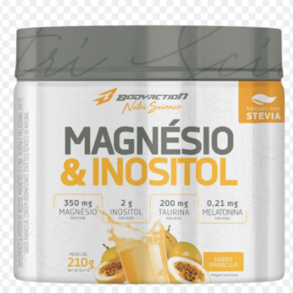 MAGNESIO & INUSITOL BODYACTION MARACUJA 210 GRAMAS