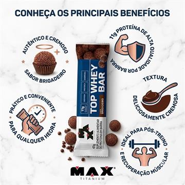 TOP WHEY BAR BRIGADEIRO MAX TITANIUM 41G