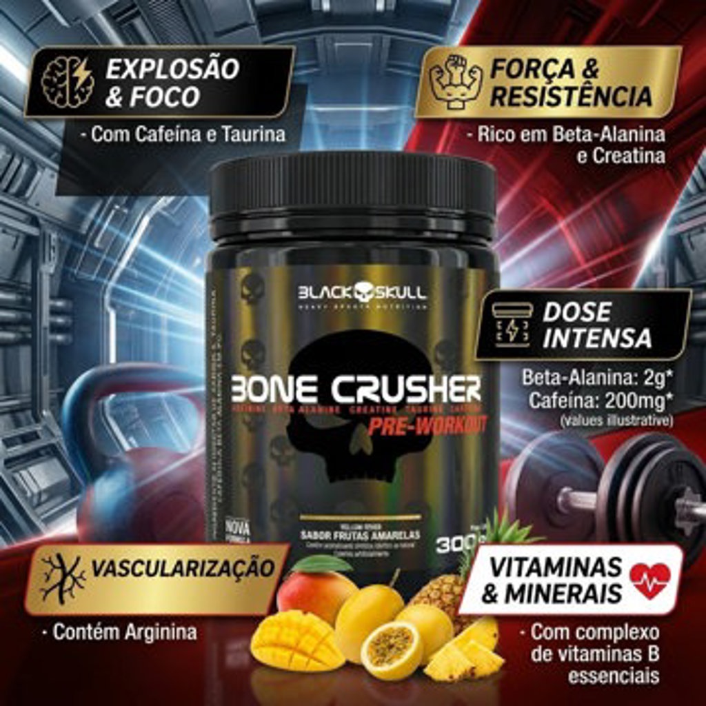 BONE CRUSHER 300G FRUTAS AMARELAS