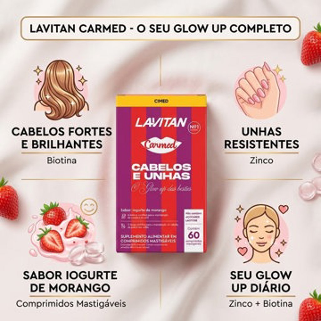CABELOS E UNHAS LAVITAN 60 CAPSULAS