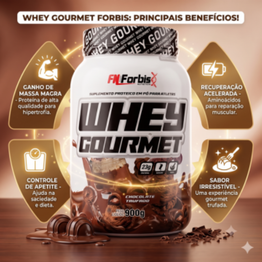 WHEY GOURMET FN FORBIS CHOCOLATE TRUFADO POTE 907G