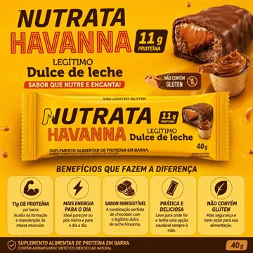WHEY GREGO BAR HAVANA DULCHE DE LECHE NUTRATA 40G