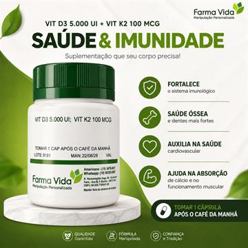 VITAMINA D3 5.000 + K2 60 doses