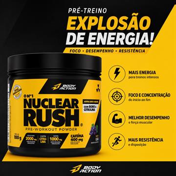 NUCLEAR RUSH PRE WORKOUT UVA 100G