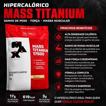 MASS TITANIUM 17500 BAUNILHA MAX 3KG
