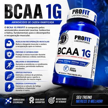 BCAA 1.5G PROFIT 60TABLETES