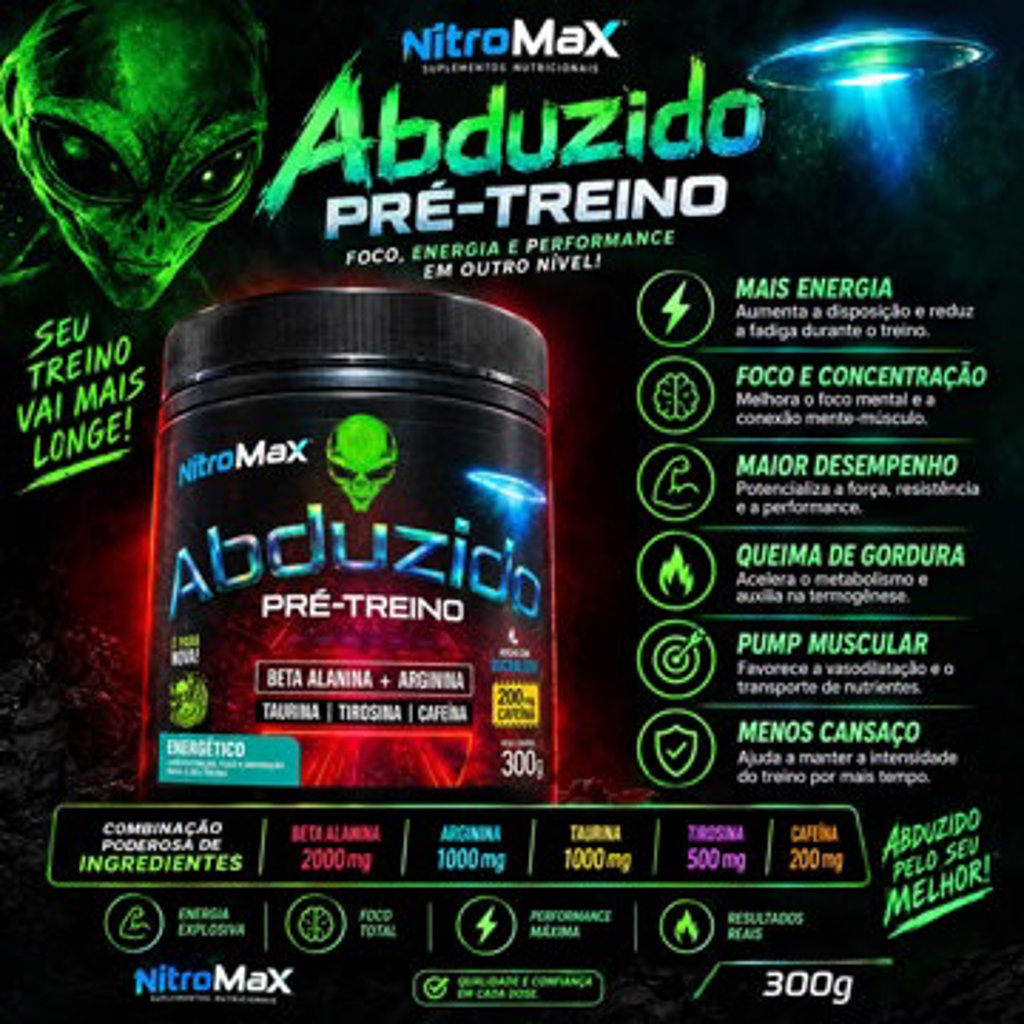 ABDUZIDO ENERGETICO 300 GRAMAS
