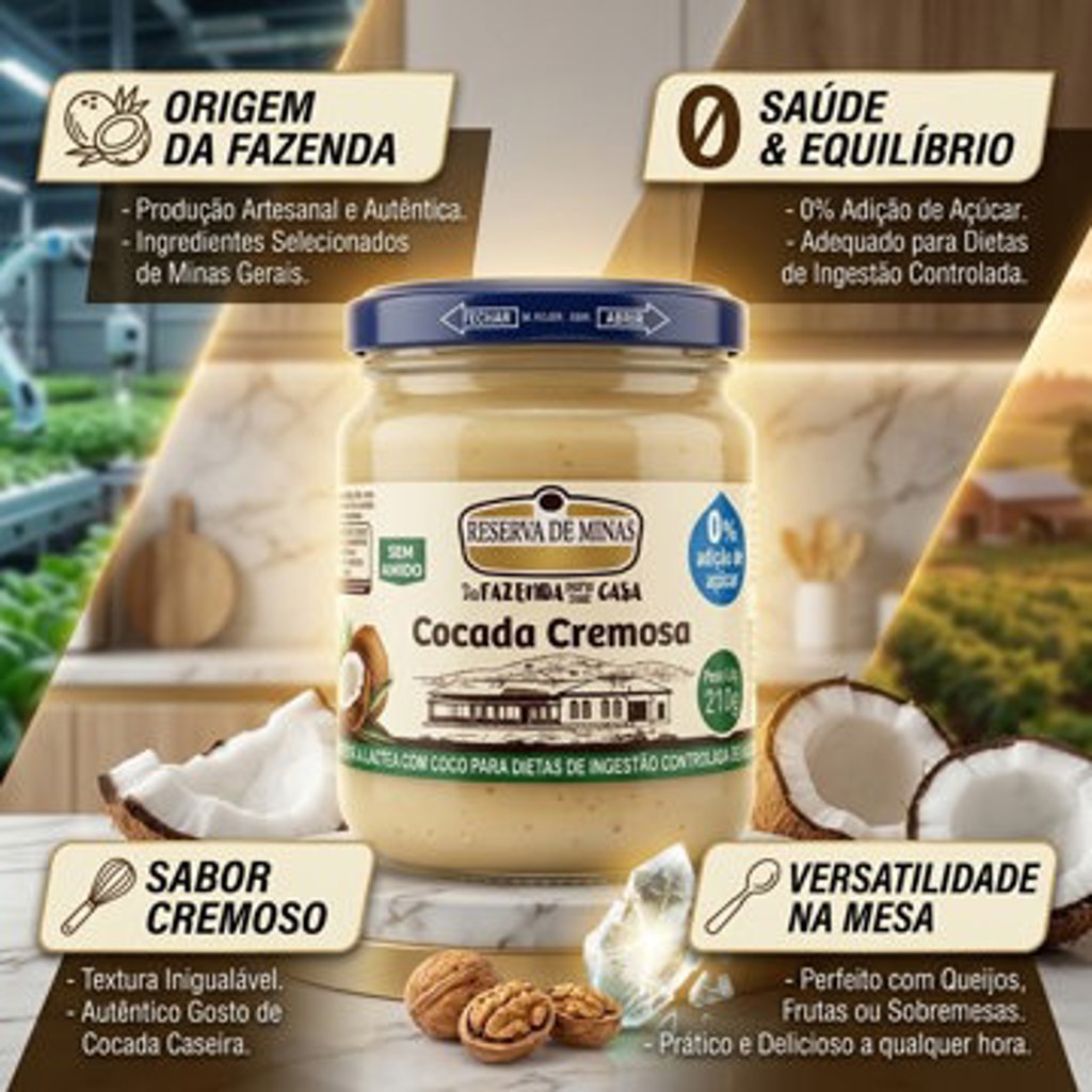 COCADA CREMOSA ZERO AÇUCAR 210G