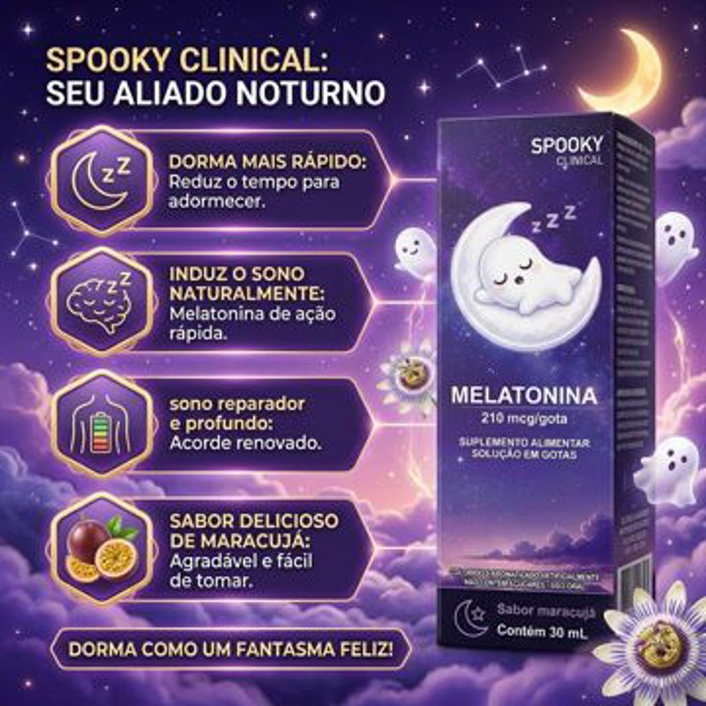 MELATONINA SPOOKY MARACUJÁ 30ML