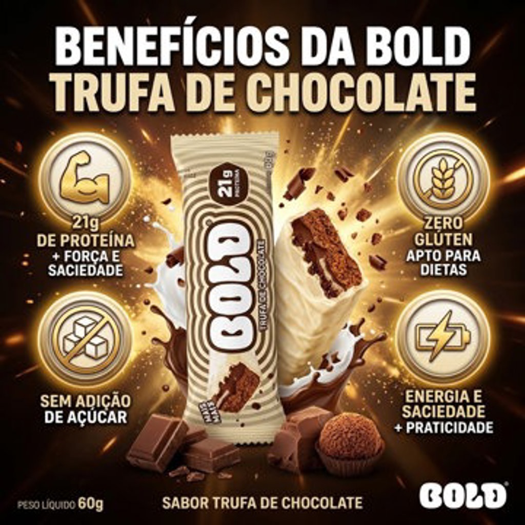 BOLD BAR 60G TRUFA DE CHOCOLATE