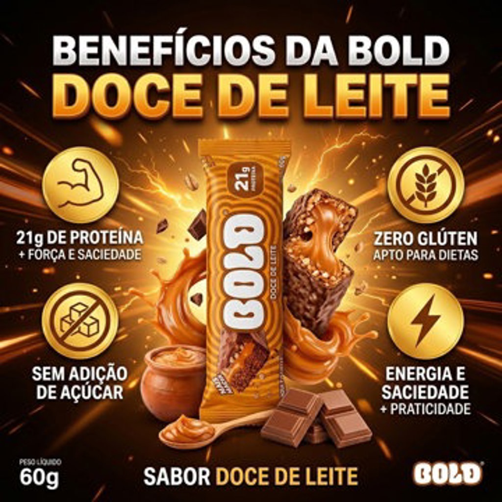 BOLD BAR 60G DOCE DE LEITE