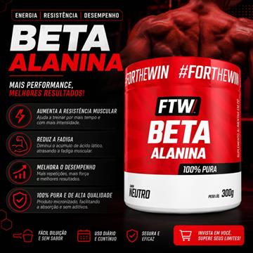 BETA ALANINA FTW 300 Gramas