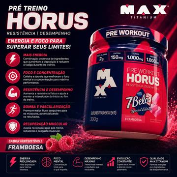 HORUS MAX TITANIUM FRAMBOESA 300 GRAMAS