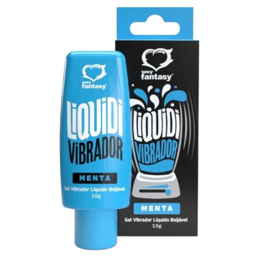 LIQUIDI VIBRADOR MENTA (REF.:6171) GEL VIBRADOR LÍQUIDO BEIJÁVEL - SEXY FANTASY