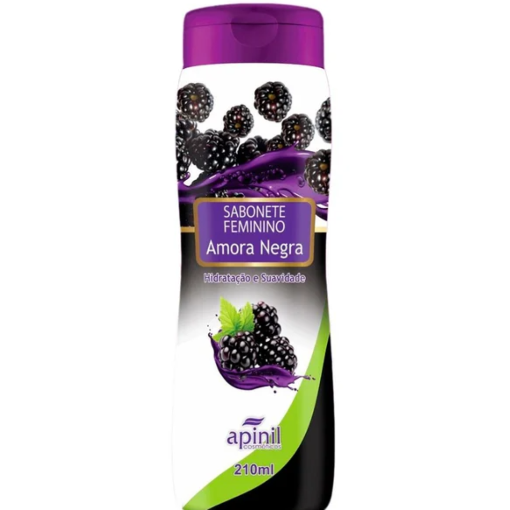 SABONETE ÍNTIMO AMORA NEGRA 200ML - APINIL