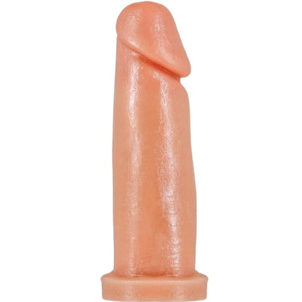 PRÓTESE GARANHÃO SEM VIBRO 13,2X3,9 CM (G5BSVBG) BEGE - PRAZER E CIA