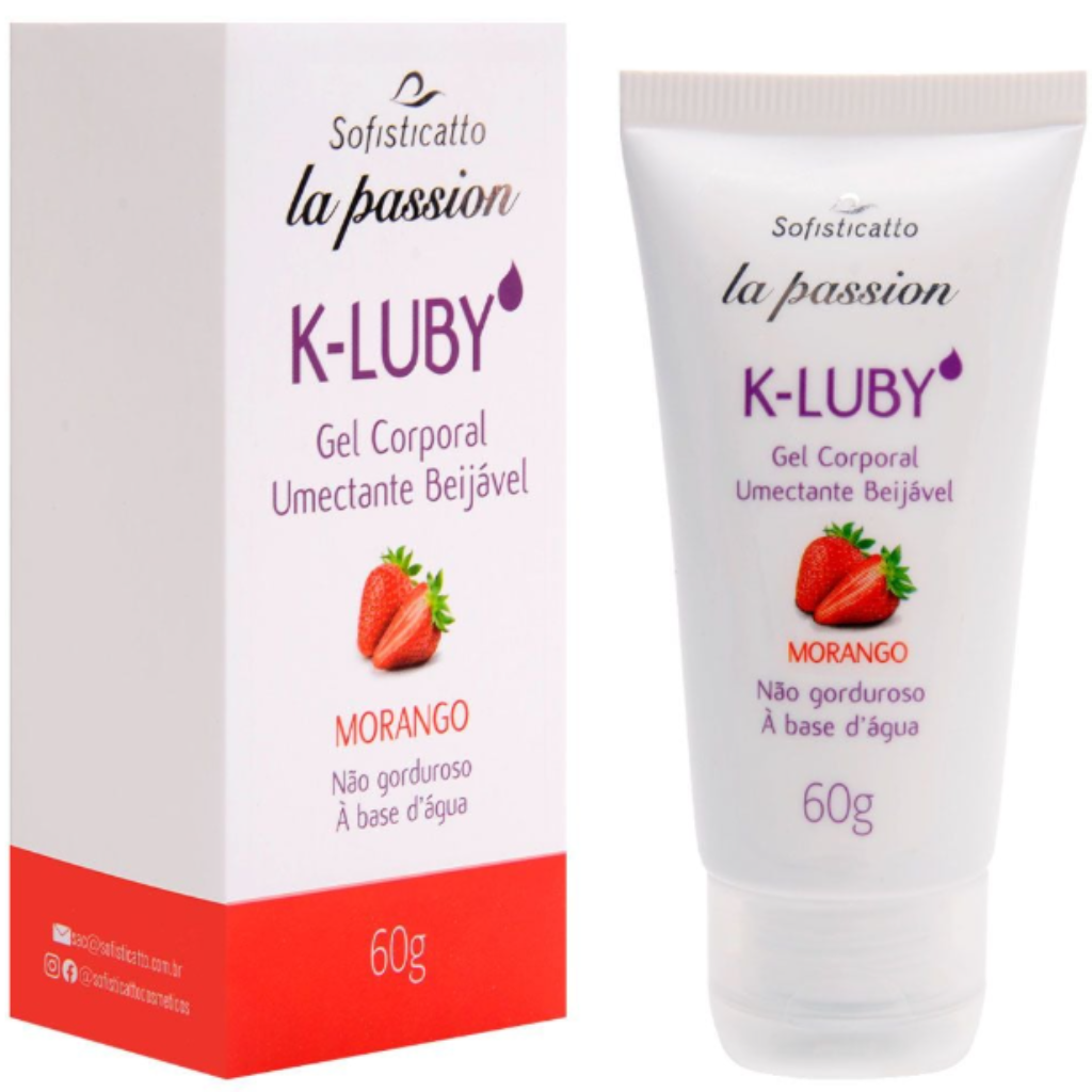 LUBRIFICANTE K-LUBY MORANGO 60G - SOFISTICATTO