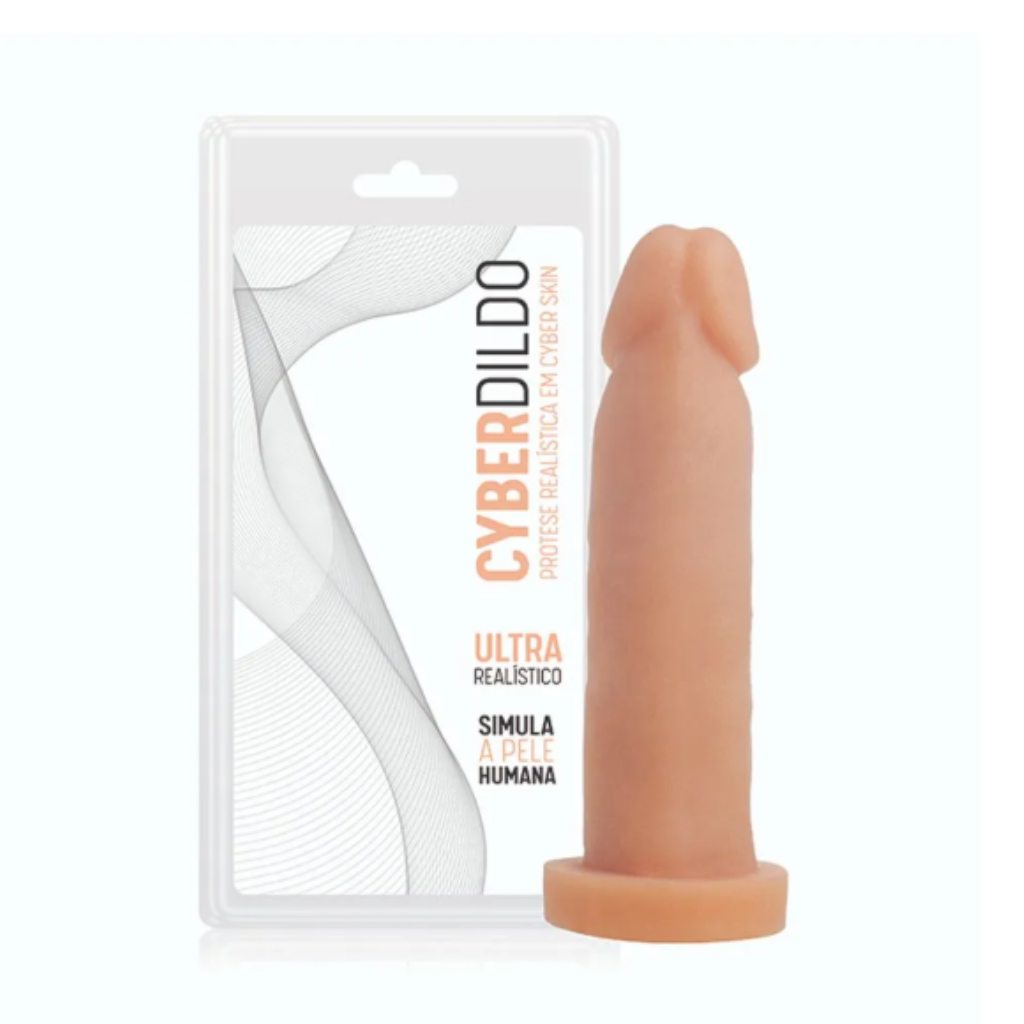 PRÓTESE EM CYBER SKIN 8 REAL (CYB05A) 16X3,5CM BEGE - ADÃO E EVA