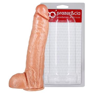 PROTESE COM ESCROTO E VENTOSA (JGSVBG) 28 X 5,8CM – PRAZER & CIA