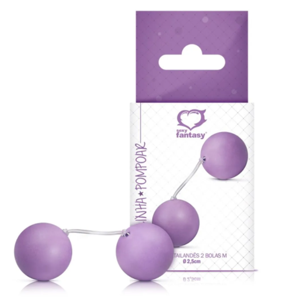 COLAR TAILANDÊS 2 BOLAS (3306B) CORES SORTIDAS - SEXY FANTASY