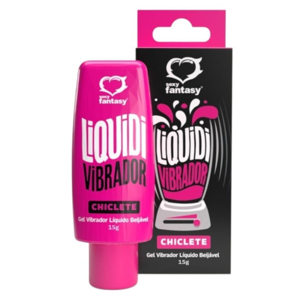 LIQUIDI VIBRADOR CHICLETE (REF.:6170) GEL VIBRADOR LÍQUIDO BEIJÁVEL - SEXY FANTASY