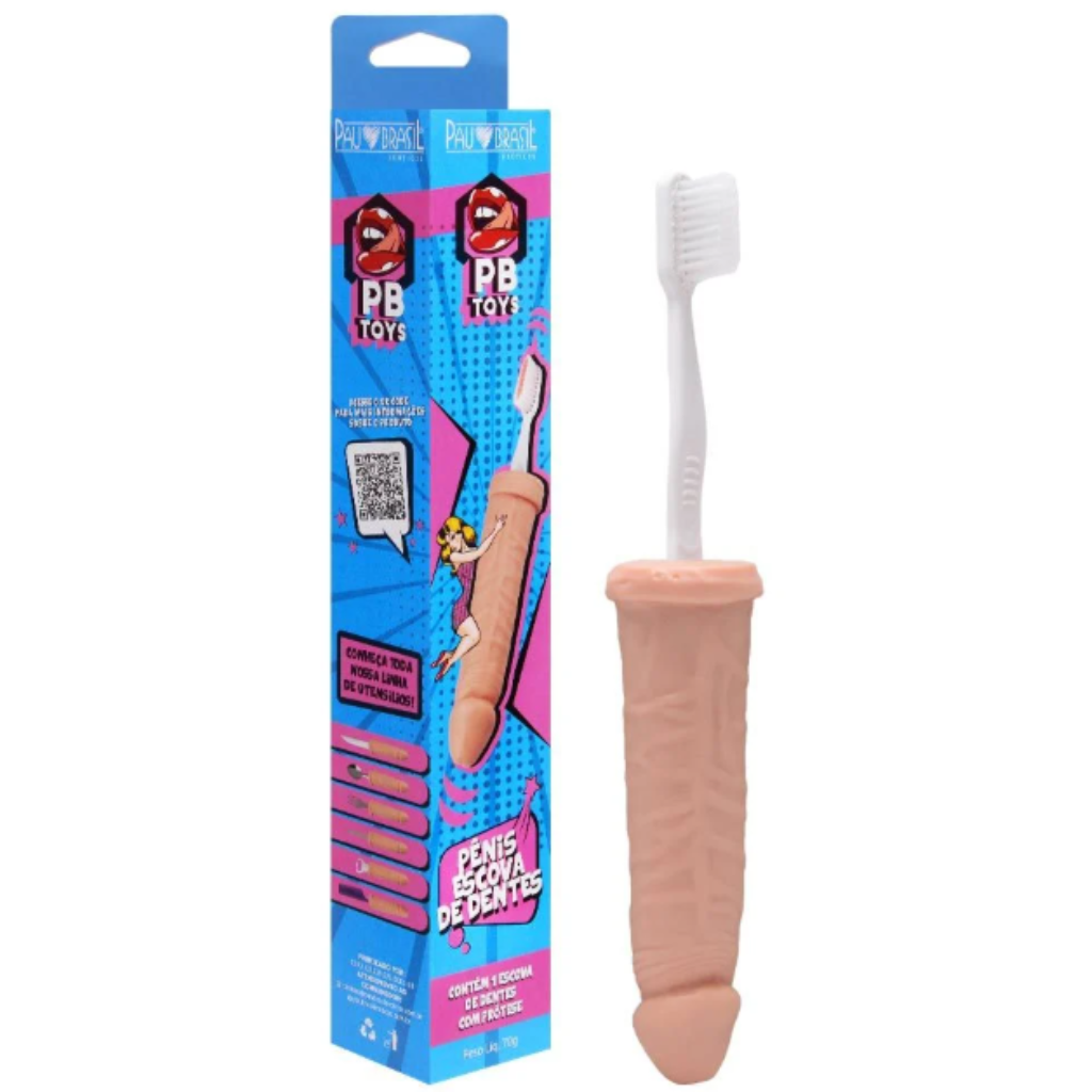 PÊNIS ESCOVA DE DENTE - PAU BRASIL