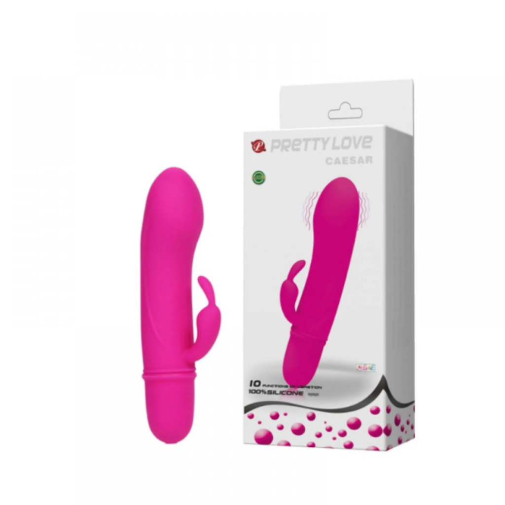 VIBRADOR CAESAR PONTO G COM 10 FUNÇÕES DE VIBRAÇÃO - PRETTY LOVE