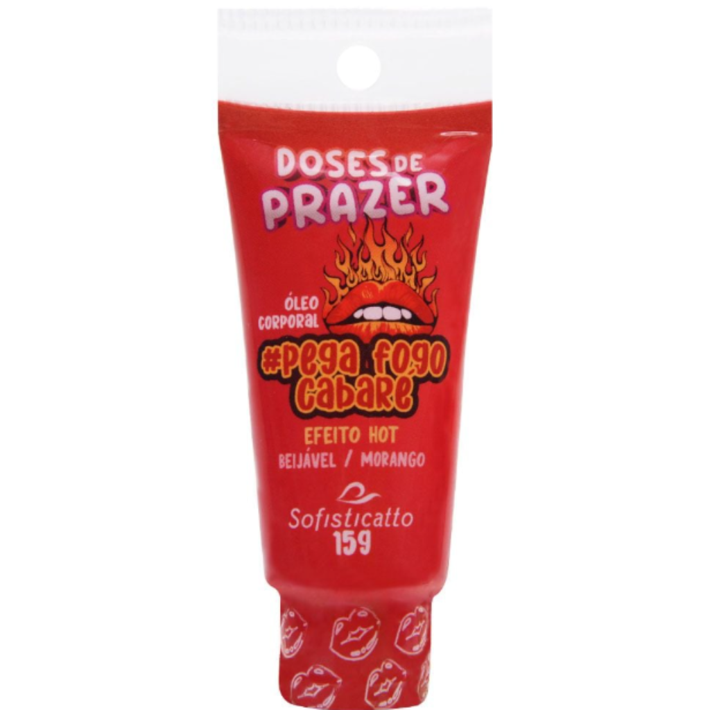 PEGA FOGO CABARÉ DOSES DE PRAZER GEL BEIJÁVEL EFEITO HOT 15G - SOFISTICATTO