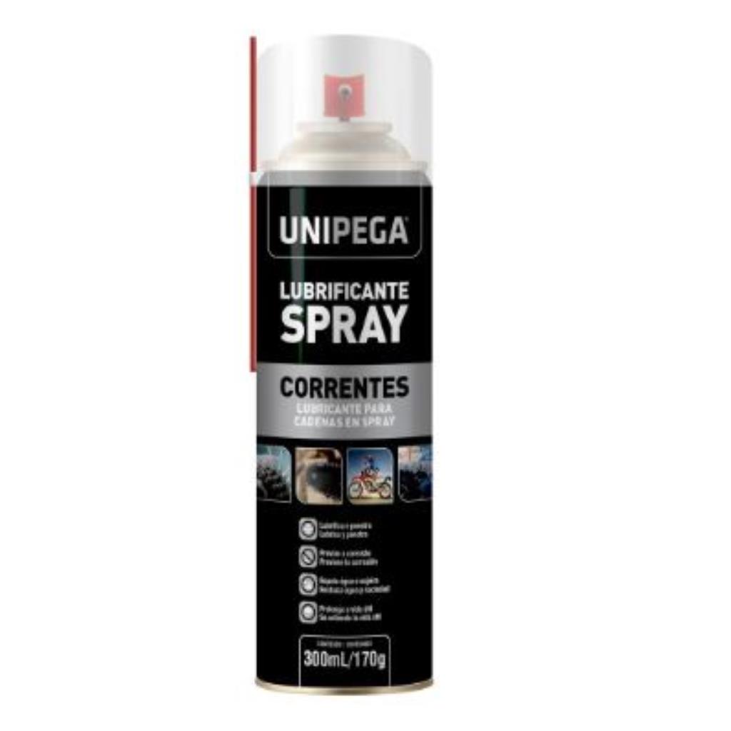OLEO LUBRIFICANTE SPRAY P/CORRENTES 300ML UNIPEGA
