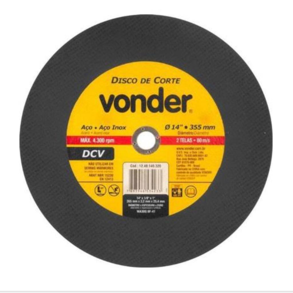 DISCO CORTE 355,0X3,2X25,4 DCV VONDER
