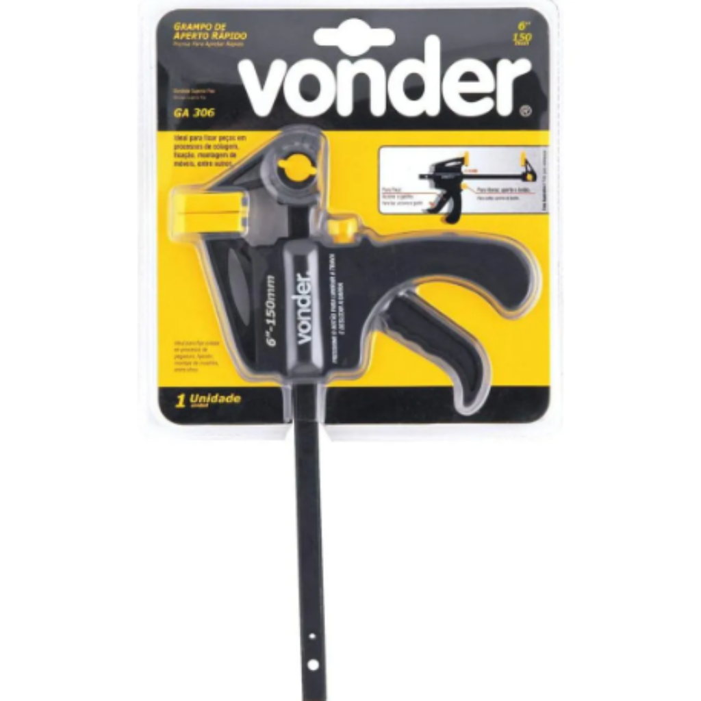 GRAMPO SARGENTO 6" A.RAPIDO GA306 VONDER