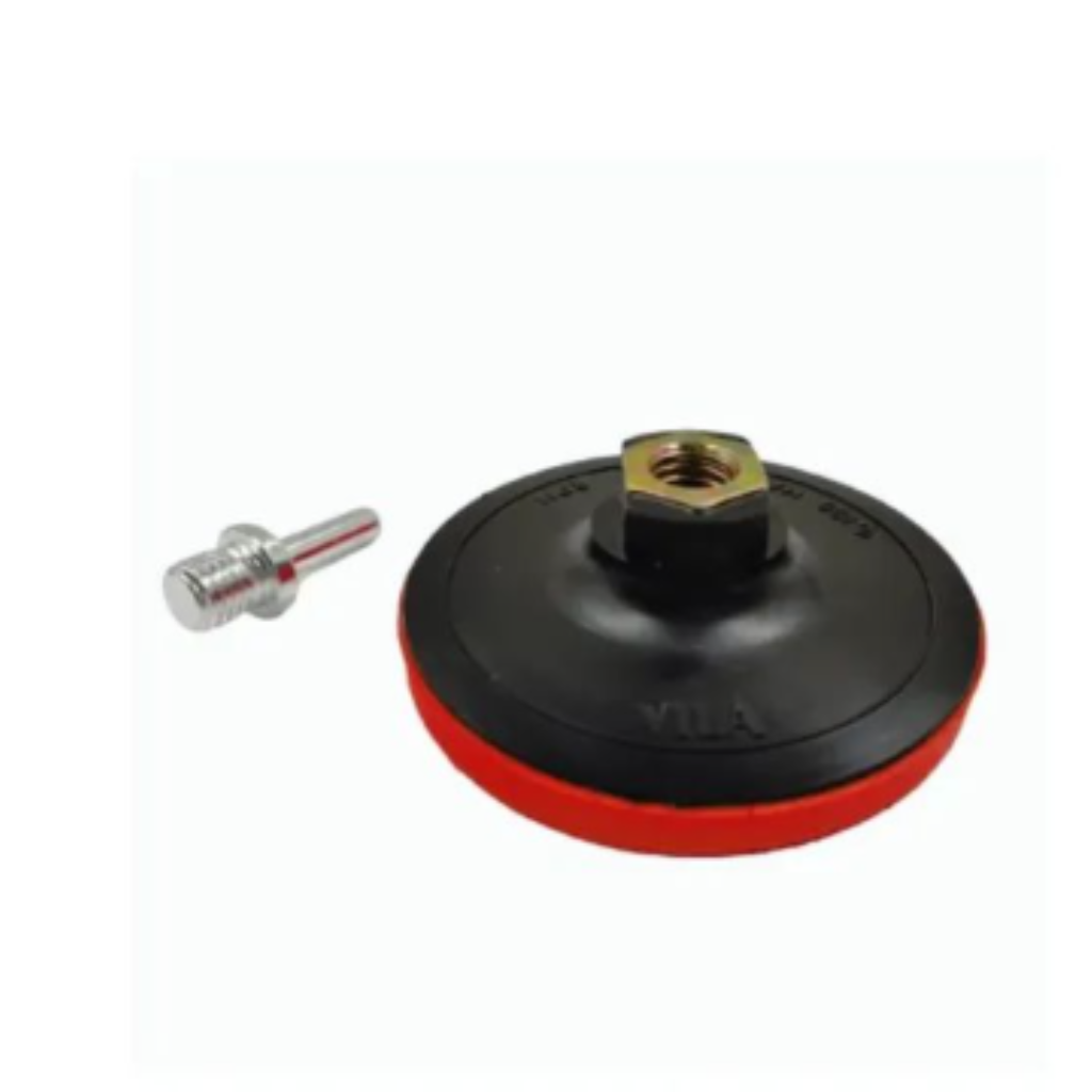 DISCO BORRACHA 4.1/2 - M14 C/VELCRO BLISTER COM ADAPTADOR VILA
