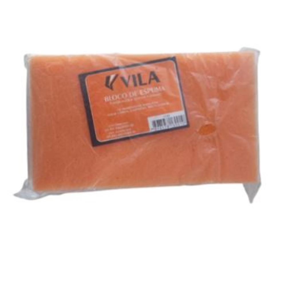 BLOCO DE ESPUMA LARANJA 7X13X22CM VILA
