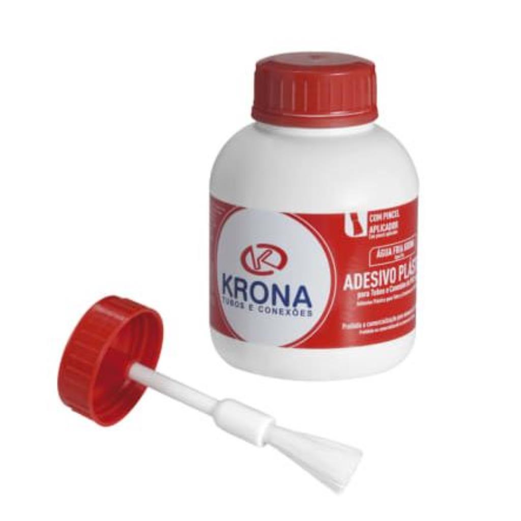 ADESIVO P/TUBO SOLDAVEL 175G C/ PINCEL KRONA